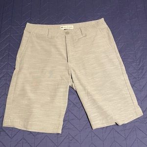 Travis Mathew Grey knit golf shorts